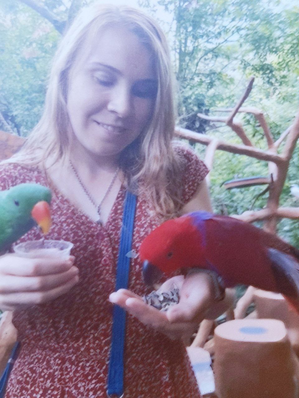 Bree with birds