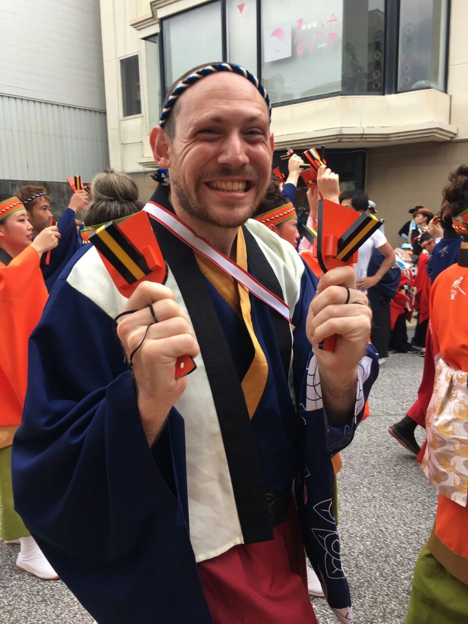 David dancing Yosakoi