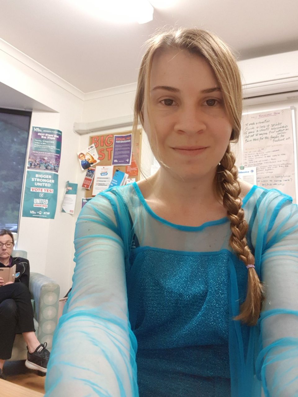 Bree dressed as Elsa