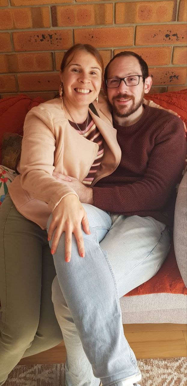 Bree and David sitting together